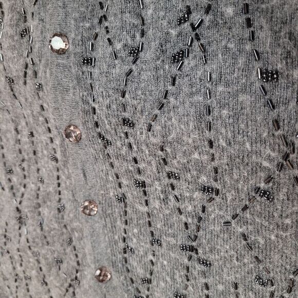 Jaclyn Smith Silk/Angora Button down Sweater Small - Picture 2 of 6